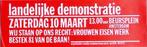 affiche demonstratie - bestek 81 van de baan (lijst optie), Verzenden, Nieuw, Overige onderwerpen, Met lijst