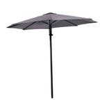 Libra pushup parasol Ø3mtr - grijs, Ophalen of Verzenden, Nieuw, Grijs