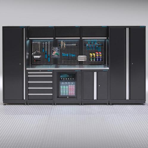 Datona Werkplaatsinrichting PREMIUM RVS werkblad met, Doe-het-zelf en Verbouw, Werkbanken, Nieuw, Ophalen of Verzenden