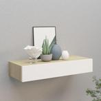 vidaXL Wandschap met lade 60x23,5x10 cm MDF eikenkleurig en, Huis en Inrichting, Woonaccessoires | Wandplanken en Boekenplanken