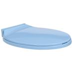 vidaXL Toiletbril soft-close ovaal blauw, Nieuw, Verzenden