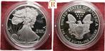 1 Dollar zilver Eagle 1 Unze zilver 1990 Usa:, Postzegels en Munten, Munten | Amerika, Verzenden