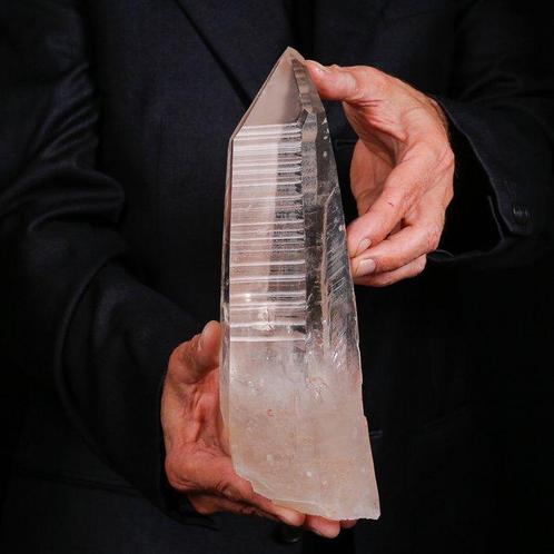 Lemurisch kwarts massief kwartspunt - natuurlijk helder, Verzamelen, Mineralen en Fossielen
