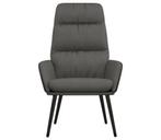 Fauteuil donkergrijs stof | retourdeal | 35% korting, Huis en Inrichting, Fauteuils, Ophalen of Verzenden, Nieuw, 75 tot 100 cm