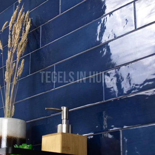 Equipe wandtegel manacor 6,5x40 ocean blauw glans handvorm, Doe-het-zelf en Verbouw, Tegels, Wandtegels, Nieuw, 10 m² of meer