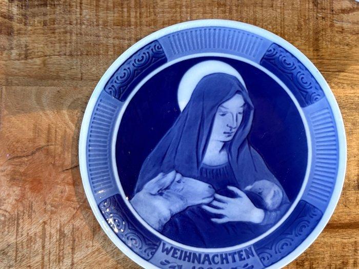 Royal Copenhagen: kerstbord 1920 met Duitse tekst-zeer, Diversen, Kerst