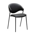 *WOONWINKEL* Dan-Form Zone Retro Design Eetkamerstoel Zwart, Huis en Inrichting, Verzenden, Nieuw, Zwart