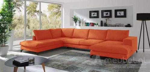 U-Bankstel Stroe - loungebanken - Oranje, Huis en Inrichting, Banken | Sofa's en Chaises Longues, Nieuw, Stof