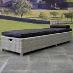 Showroommodel Thermen ligbed 189x65xH31 cm  wit grijs, Tuin en Terras, Tuinsets en Loungesets, Ophalen of Verzenden, Nieuw, Wicker