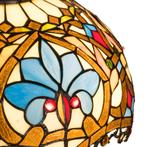 Tiffany tafellamp – Ø 39.5 × H 58 cm – Kleurrijk Krulmotief, Huis en Inrichting, Verzenden, Nieuw