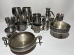 TINN Pewter - Schotel (16) - Tin - Set van 16 tinnen, Antiek en Kunst