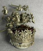 Miao hoofddeksel - Verzilverd metaal, linnen - China - Eind, Antiek en Kunst