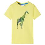 vidaXL Kindershirt 128 geel, Verzenden, Nieuw