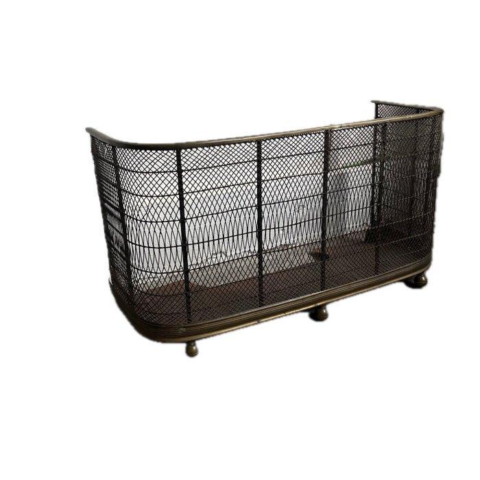 Openhaard accessoire - Victorian brass and Mesh wirework -, Antiek en Kunst, Antiek | Overige Antiek