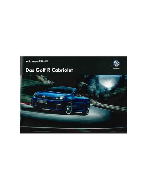 2013 VOLKSWAGEN GOLF R CABRIOLET BROCHURE DUITS, Boeken, Auto's | Folders en Tijdschriften, Volkswagen