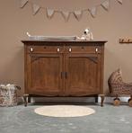 Vintage sierlijke commode babykamer hout uniek duurzaam, Ophalen of Verzenden, Voetruimte, Minder dan 50 cm, 100 cm of meer