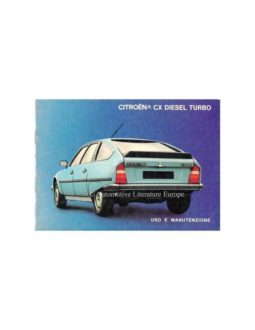 1984 CITROËN CX DIESEL TURBO INSTRUCTIEBOEKJE ITALIAANS, Auto diversen, Handleidingen en Instructieboekjes