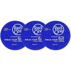 Red One Full Force Aqua Wax Blauw 3x150ml, Ophalen of Verzenden, Nieuw, Gel, Wax, Haarlak of Mousse