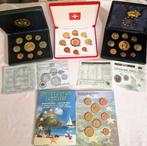 Europa. Probe Set 2002/2004 (4 sets) GB/CH/DAN/NL-Antillen, Postzegels en Munten