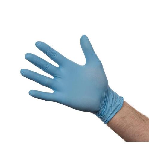 Handschoenen nitril blauw poedervrij | 100 stuks Gastro M, Zakelijke goederen, Horeca | Keukenapparatuur, Nieuw in verpakking
