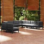 vidaXL 9-delige Loungeset met kussens massief grenenhout, Tuin en Terras, Tuinsets en Loungesets, Verzenden, Nieuw, Loungeset