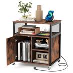 LIVSK Mobiele Archiefkast op Wielen - Laadstation met Stopco, Huis en Inrichting, Verzenden, Nieuw