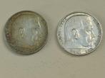 Duitsland. 2 Reichsmark 2x 1939 / Paul von Hindenburg, Postzegels en Munten, Munten | Europa | Niet-Euromunten