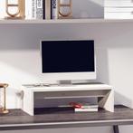 vidaXL Monitorstandaard 50x27x15 cm massief grenenhout wit, Verzenden, Nieuw, 50 tot 100 cm, Minder dan 100 cm