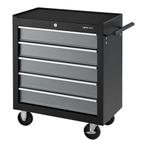 [pro.tec] Gereedschapswagen 5 lades 69x33x77,5 cm zwart, Verzenden, Nieuw