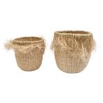 zeegras bloempot rafels (set van 2)*, Huis en Inrichting, Woonaccessoires | Overige, Verzenden, Nieuw