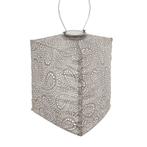 Solar Lampion Triangle - Paisley Light Taupe - 28 cm, Tuin en Terras, Buitenverlichting, Verzenden, Minder dan 50 watt, Overige typen