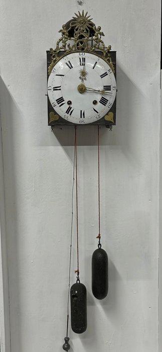 Comtoise klok - IJzer, Brons, Emaille - 1750-1800, Antiek en Kunst, Antiek | Klokken