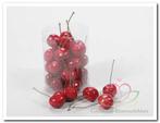 Kersen Cherries 2 cm. +/- 30 stuks Kersen 2 cm., Hobby en Vrije tijd, Knutselen, Nieuw, Ophalen of Verzenden
