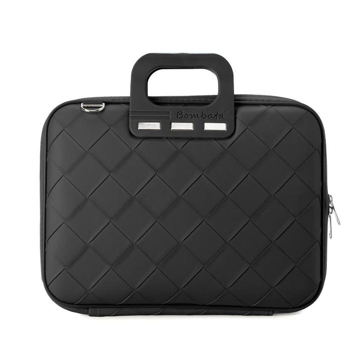Bombata Intrecciato 13 / 14 inch Laptoptas Vlecht Zwart, Computers en Software, Laptoptassen, Nieuw, Verzenden
