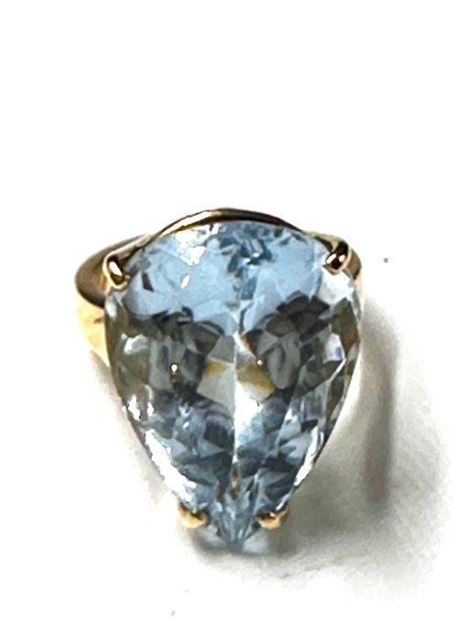 Ring - 18 karaat Geel goud - 28.00ct. tw. Topaas, Sieraden, Tassen en Uiterlijk, Ringen