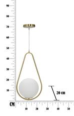 PLAFONDLAMP GLAMY DROP CM 24x20x46, Huis en Inrichting, Lampen | Hanglampen, Ophalen of Verzenden, Nieuw