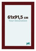 Fotolijst 61x91,5 cm - Wijnrood Geveegd - MDF - Como, Verzenden, Nieuw