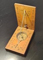 Antieke Neurenbergse Diptych Zonnewijzer - Afdekplaatje,