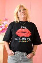 T-shirt rock and roll zwart, Kleding | Dames, T-shirts, Ophalen of Verzenden, Nieuw