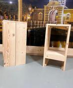 Steigerhouten Barkruk (2st), Huis en Inrichting, Barren, Ophalen of Verzenden, Nieuw, Inclusief barstoelen