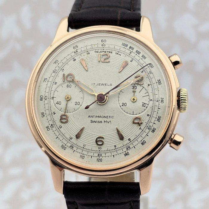 Chronographe Suisse - Cal. Landeron 48 - Zonder Minimumprijs, Sieraden, Tassen en Uiterlijk, Horloges | Heren
