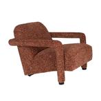*WOONWINKEL* Dutchbone Kent Grof Geweven Fauteuil Rood, Huis en Inrichting, Verzenden, Nieuw, Stof