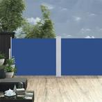 vidaXL Windscherm uittrekbaar 140x1000 cm blauw, Verzenden, Nieuw