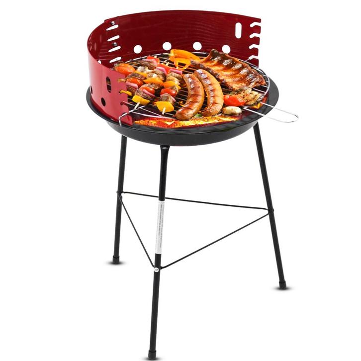 Barbecue  - BBQ - Grill - Windscherm -  Ø 37 Cm, Tuin en Terras, Tuinhaarden, Ophalen of Verzenden