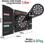 Elektrisch Dartbord - Met 12 darts - Dartboard - Physionics, Verzenden, Zo goed als nieuw