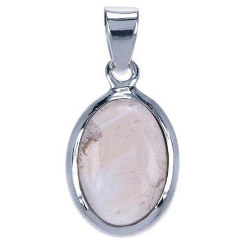 Zilveren Citrien edelsteen ovaal glad kettinghanger, Sieraden, Tassen en Uiterlijk, Kettinghangers, Verzenden