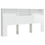 Hoofdbordkast 200cm | Tweedekansje | Praktische Opbergruimte, Huis en Inrichting, 70 cm of minder, Wit, Nieuw, Ophalen of Verzenden