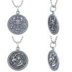 Echt zilveren ronde sterrenbeeld kettinghanger, Sieraden, Tassen en Uiterlijk, Kettinghangers, Verzenden, Nieuw, Zilver