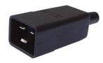 Ratio Electric C20 Mannelijke Stekker 16A Zwart - 70257, Verzenden, Nieuw, Overige typen