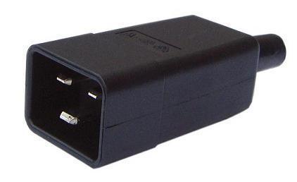Ratio Electric C20 Mannelijke Stekker 16A Zwart - 70257, Doe-het-zelf en Verbouw, Elektra en Kabels, Overige typen, Nieuw, Verzenden